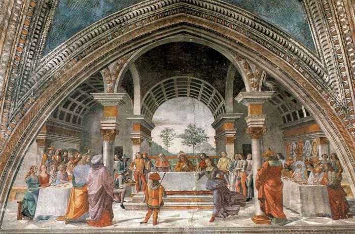 GHIRLANDAIO, Domenico Herod-s Banquet